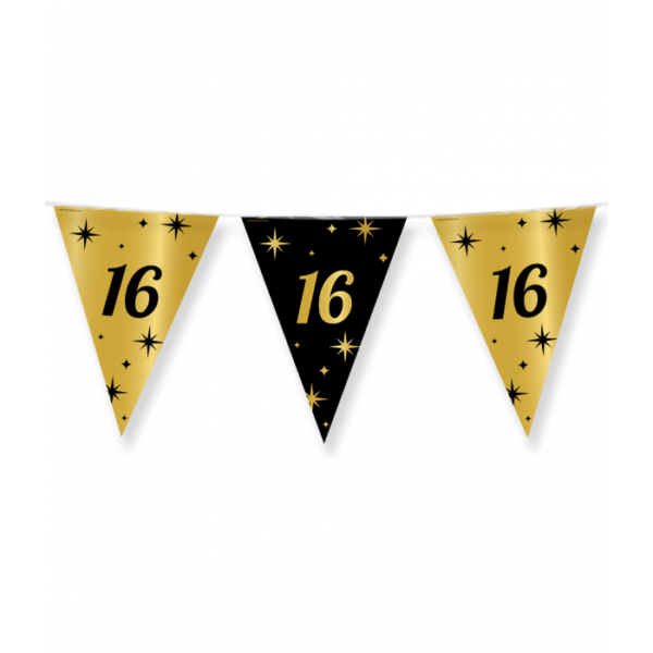 Party vlaggen 16 jaar