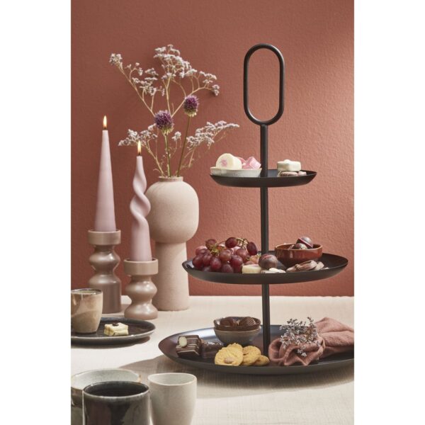 Rama Etagère 3 Laags - H55 x Ø38 cm - Metaal - Zwart - Afbeelding 5