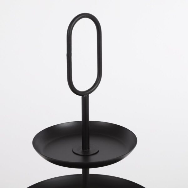 Rama Etagère 3 Laags - H55 x Ø38 cm - Metaal - Zwart - Afbeelding 2