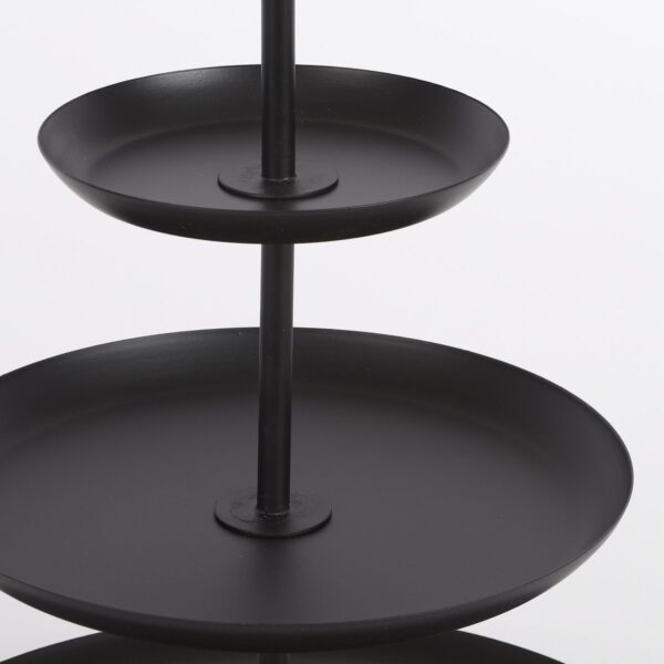 Rama Etagère 3 Laags - H55 x Ø38 cm - Metaal - Zwart - Afbeelding 3