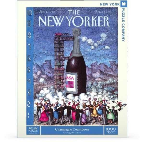 New York Puzzle Company - New Yorker Champagne Countdown - 1000 stukjes puzzel - Afbeelding 2