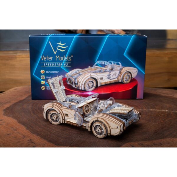 Veter Models 3D Modelbouwpakket, Speedster V2, AKV-02 16,4x8x5,5cm - Afbeelding 5