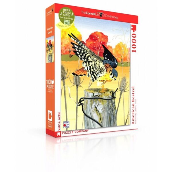 New York Puzzle Company - Cornell Lab American Kestrel - 1000 stukjes puzzel