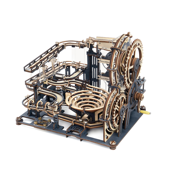 3D Houten Puzzel Knikkerbaan Marble Night City, Robotime, LGA01, 32,5x21,4x22,8cm