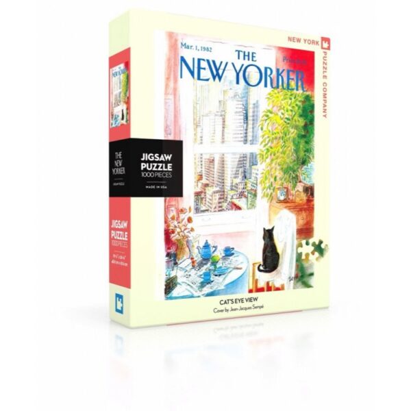 New York Puzzle Company - New Yorker Cat's Eye View - 1000 stukjes puzzel
