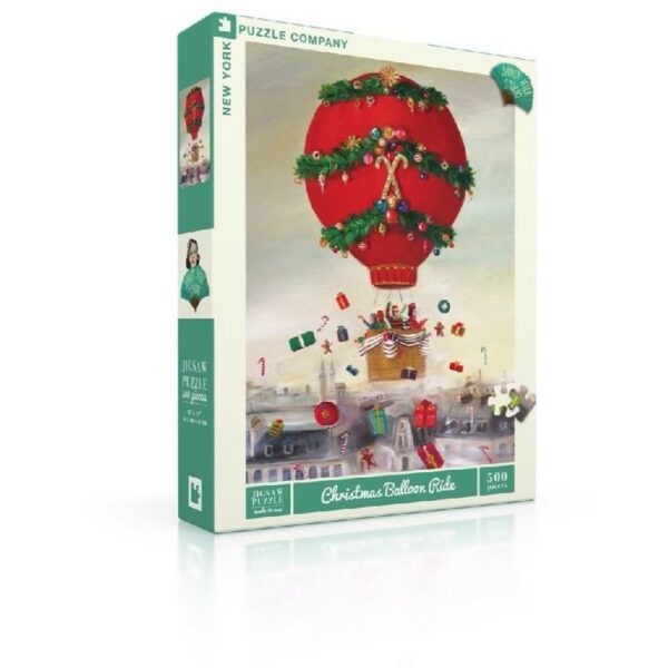 New York Puzzle Company Christmas Balloon Ride - 500 pieces