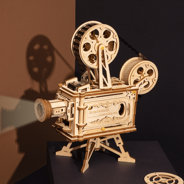 Houten Puzzel 3D Vitascope/Movieprojector, Robotime, LK601, 25,5x13,3x22,3cm - Afbeelding 5