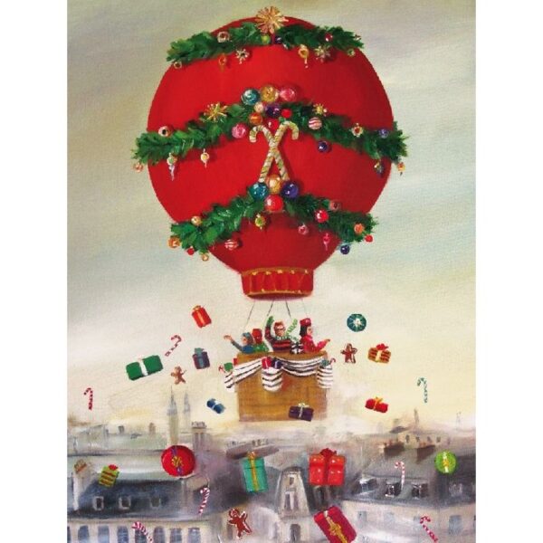 New York Puzzle Company Christmas Balloon Ride - 500 pieces - Afbeelding 2