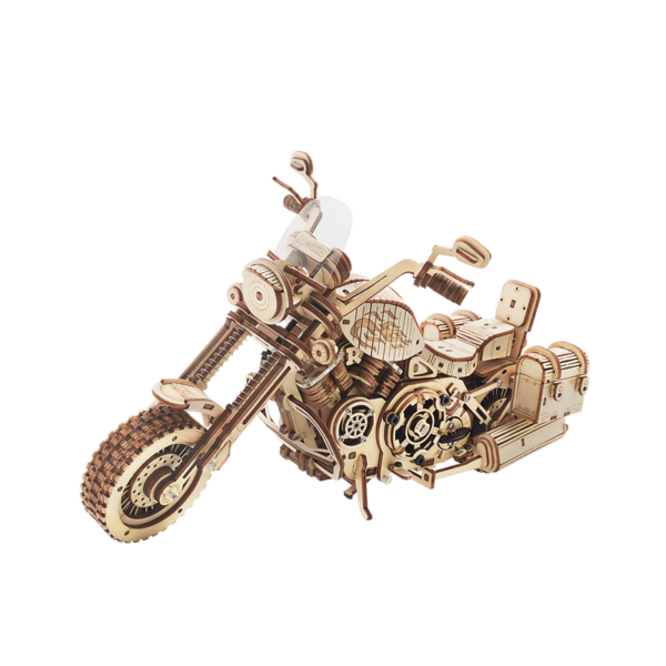 Houten Puzzel 3D Cruiser Motorcycle, Robotime, LK504, 27x11,6x16cm