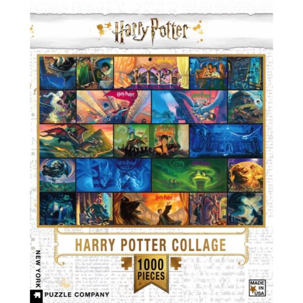 New York Puzzle Company - Harry Potter Harry Potter Collage - 1000 stukjes puzzel - Afbeelding 2