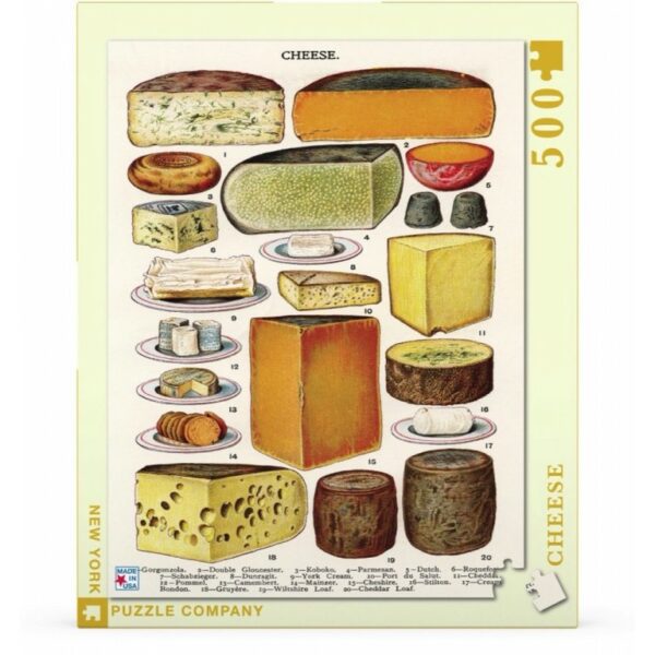 New York Puzzle Company Cheese - 500 pieces - Afbeelding 2