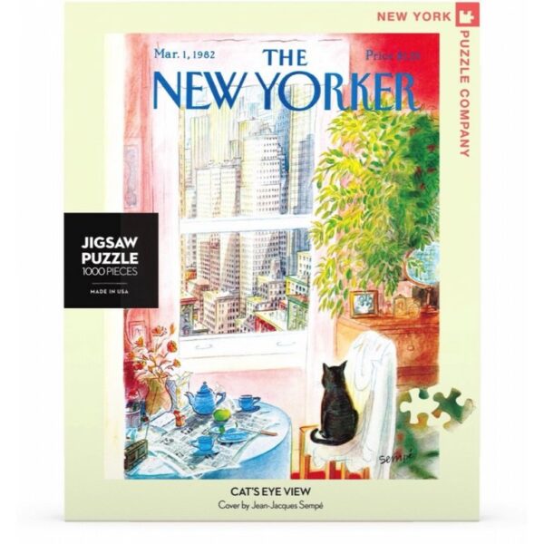New York Puzzle Company - New Yorker Cat's Eye View - 1000 stukjes puzzel - Afbeelding 2
