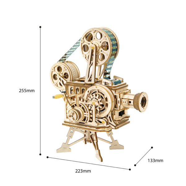 Houten Puzzel 3D Vitascope/Movieprojector, Robotime, LK601, 25,5x13,3x22,3cm - Afbeelding 8