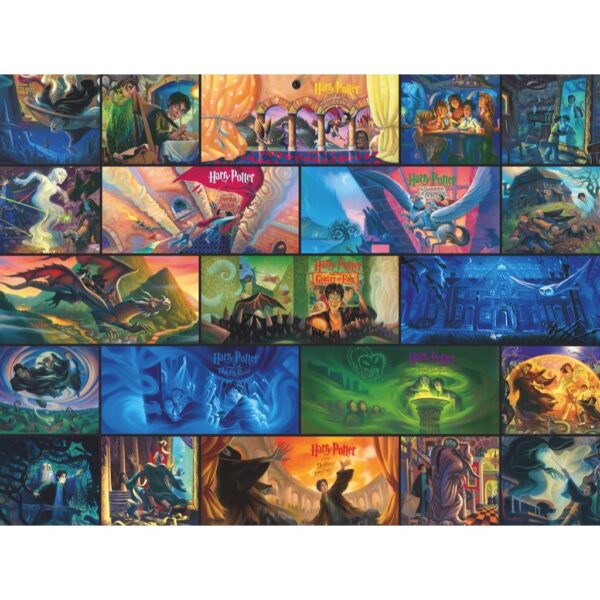 New York Puzzle Company - Harry Potter Harry Potter Collage - 1000 stukjes puzzel - Afbeelding 3