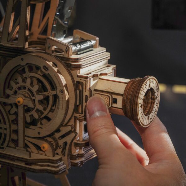 Houten Puzzel 3D Vitascope/Movieprojector, Robotime, LK601, 25,5x13,3x22,3cm - Afbeelding 4