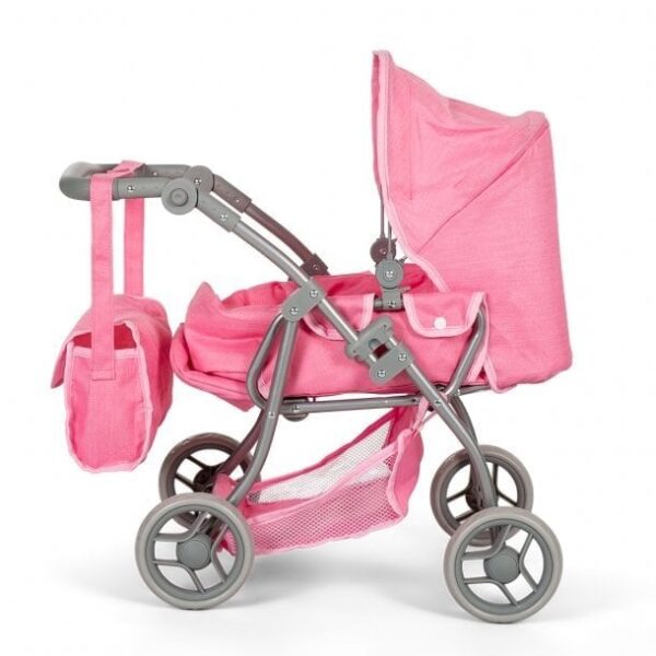 Poppenwagen roze - Afbeelding 2