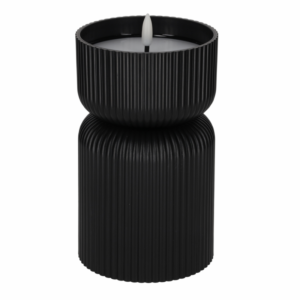 Jens Living Led Kaars Ribbel Lars zwart