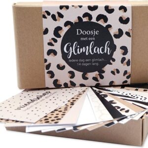 Doosje met een glimlach panterprint