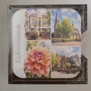 Lichtenvoorde onderzetters 6 stuks